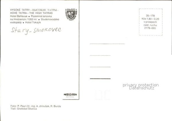 Stary Smokovec Hohe Tatra Hotel Bellevue – Bild 2