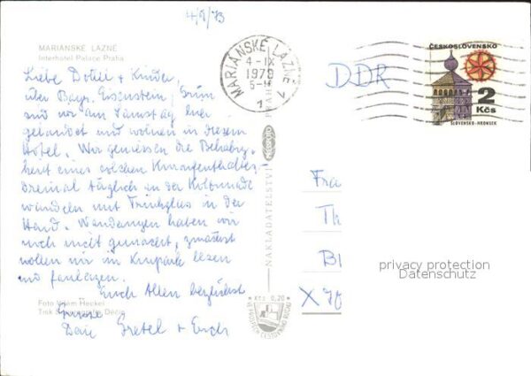 Marianske Lazne Interhotel Palace Praha – Bild 2