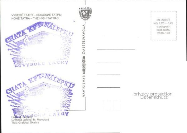 Vysoke Tatry Chata KPT. Nalepku – Bild 2