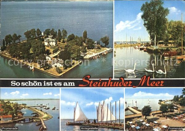 Steinhuder Meer Fliegeraufnahme Promenade Anlegestelle