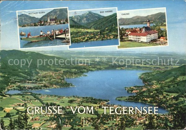 Tegernsee Fliegeraufnahme Rottach Egern Bad Wiess