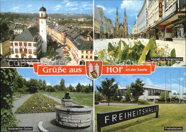 Hof Saale Freiheitshalle Altstadt Marienkirche Ra