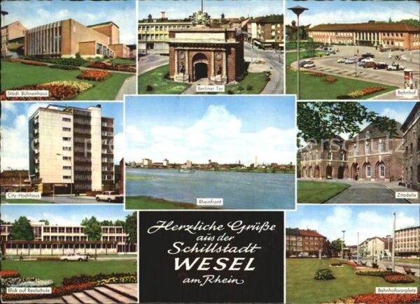 Wesel Rhein Zitadelle Bahnhof Berliner Tor