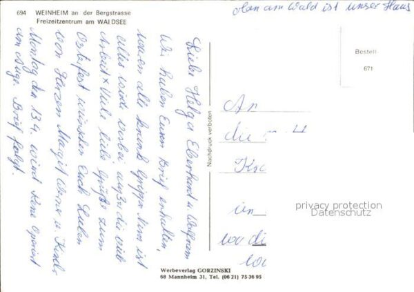 Weinheim Bergstrasse Freizeitzentrum am Waldsee – Bild 2