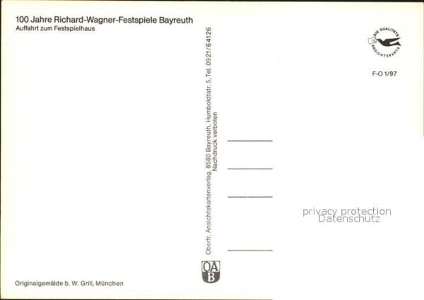 Bayreuth Auffahrt zum Festspielhaus – Bild 2