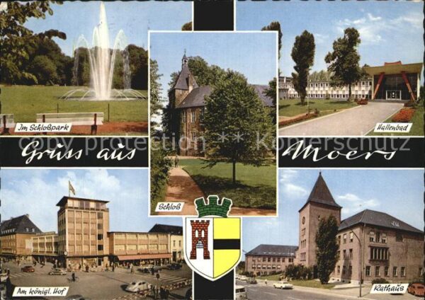 Moers Rathaus Hallenbad Schlosspark