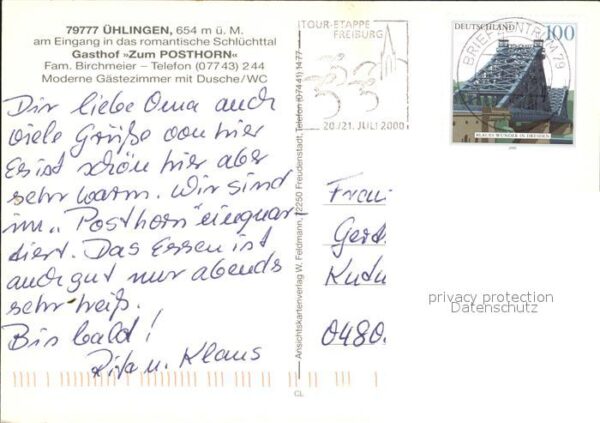 Uehlingen-Birkendorf Gasthof Zum Posthorn – Bild 2