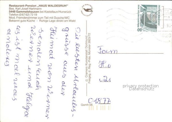 Gammelshausen Hunsrueck Pension Haus Waldesruh – Bild 2