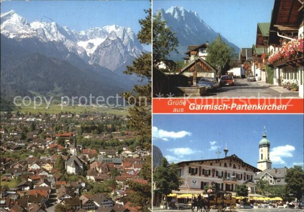 Garmisch-Partenkirchen Panorama Teilansichten