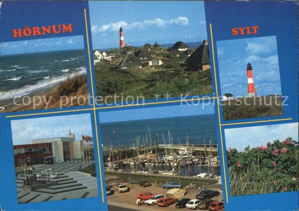 Hoernum Sylt Hafen Strand Leuchtturm