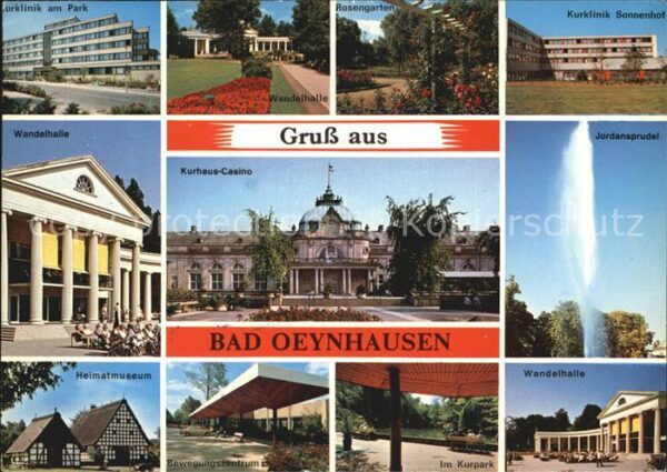 Bad Oeynhausen Kurklinik am Park Wandelhalle Heimatmus