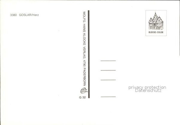 Goslar Breites Tor Abzucht Schuhhof Rathaus Ka – Bild 2
