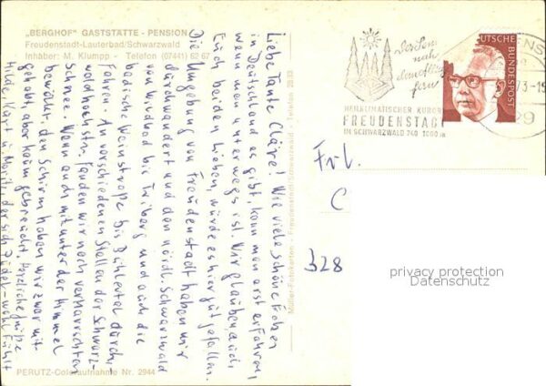 Lauterbach Schwarzwald Berghof Gaststätte und Pension – Bild 2