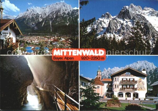 Mittenwald Bayern Leutaschklamm Pfarrkirche Sankt Peter u