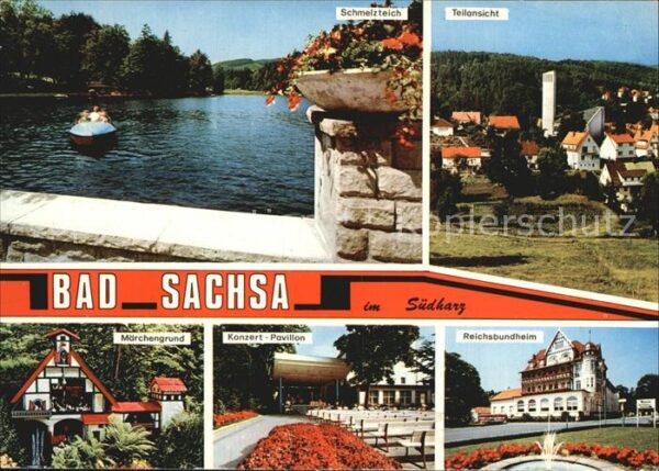 Bad Sachsa Harz Schmelzteich Reichsbundheim Konzert-Pav