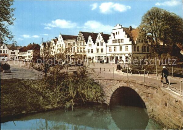 Friedrichstadt Eider Steinerne Brücke Giebelhäuser Markt