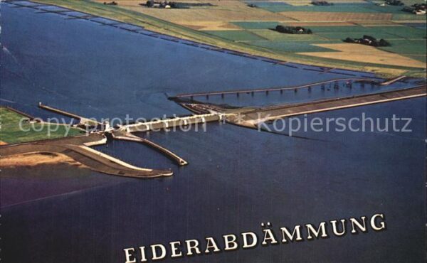 Vollerwiek Eiderdamm Fliegeraufnahme