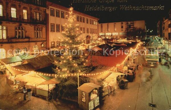 Heidelberg Neckar Weihnachtsmarkt Universitätsplatz