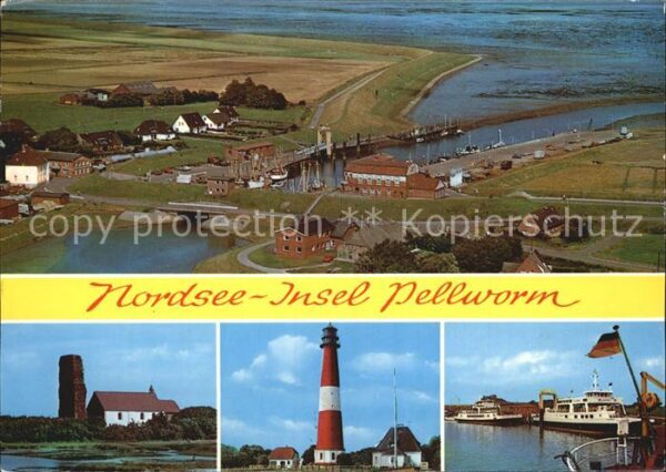 Pellworm Leuchtturm Hafen