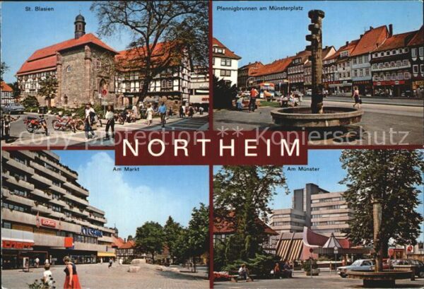 Northeim Pfennigbrunnen Münsterplatz Sankt Blasi