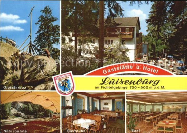 Fichtelgebirge Gaststätte Luisenburg Gipfelkreuz
