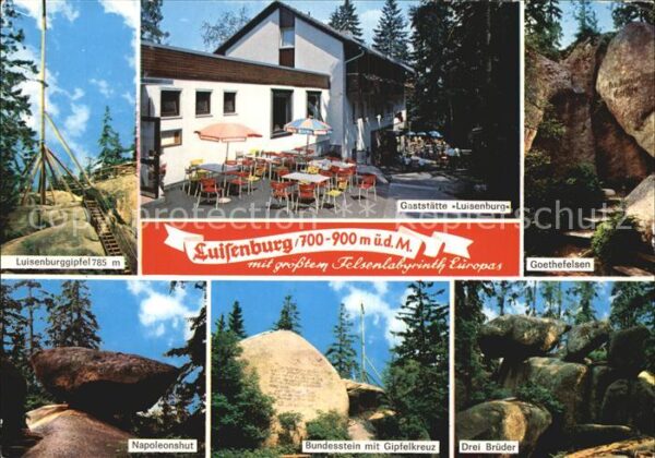Luisenburg Gaststätte Luisenburggipfel Goethefelse