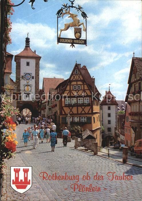 Rothenburg Tauber Plönlein Siebersturm Kobolzeller Tor