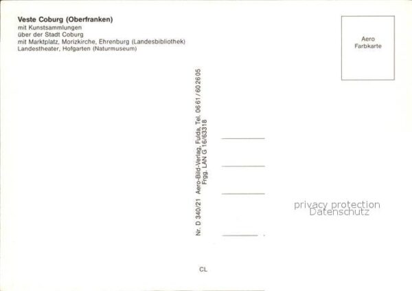 Coburg Veste Fliegeraufnahme – Bild 2