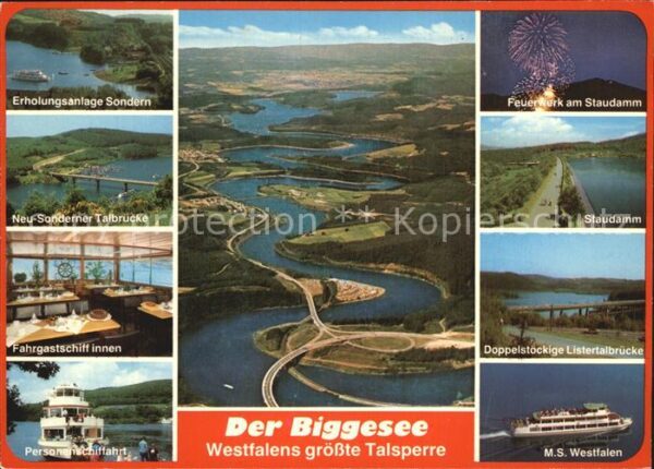 Sondern Biggesee Neu Sonderner Talbrücke Fahrgastschiff