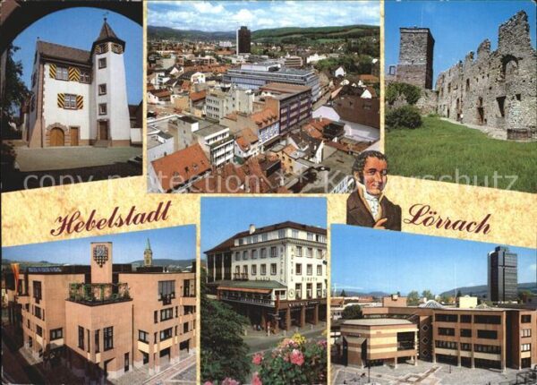 Loerrach Panorama Burgruine Teilansichten