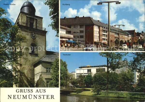 Neumuenster Schleswig-Holstein Violinkirche Kuhberg Teichufer