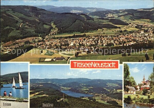 Titisee-Neustadt Fliegeraufnahme Seepartie Hochfirst Neu