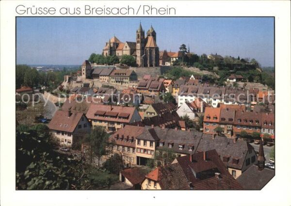 Breisach Rhein Teilansicht mit Münster