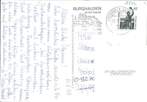 Burghausen Salzach Panorama mit Burg und Kirche – Bild 2