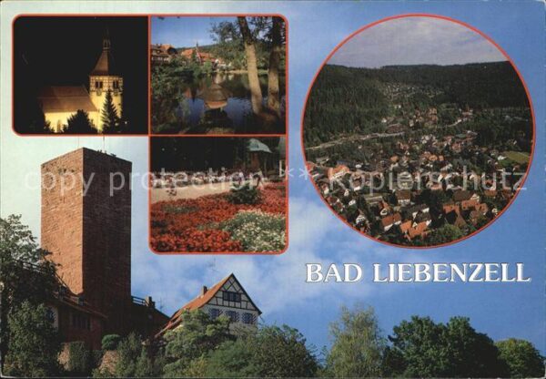 Bad Liebenzell Kirche Teich Kurpark Turm Fliegeraufnah