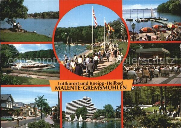 Malente-Gremsmuehlen Seepanorama Promenade Hafen Musikkonzer