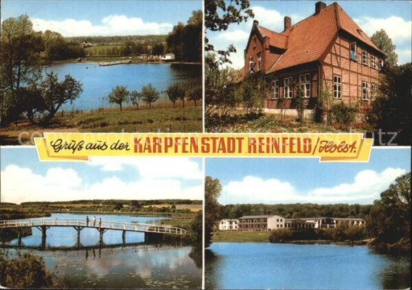 Reinfeld Holstein Karpfenteiche Gebäude Brücke