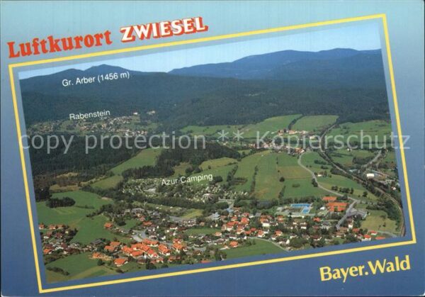 Zwiesel Niederbayern Fliegeraufnahme mit Gr Arber Rabenstein