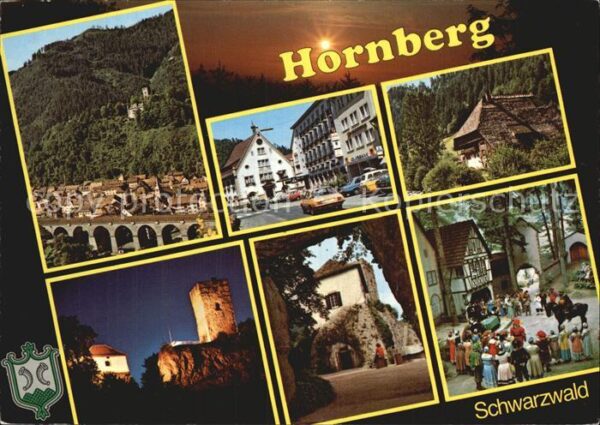 Hornberg Schwarzwald Schwarzwaldbahn Strassenpartie Burg Hof