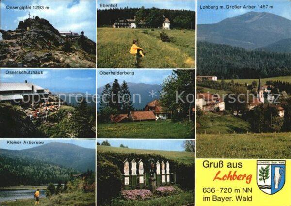Lohberg Lam Ossergipfel Ebenhof Gr Arber Osserschut