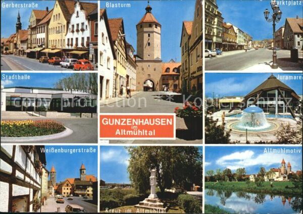 Gunzenhausen Altmuehlsee Gerberstr Blasturm Marktplatz Stadthall