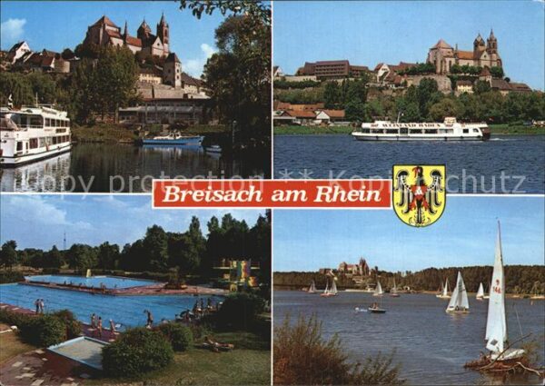Breisach Rhein Münster Fahrgastschiffe Schwimmbad Sege