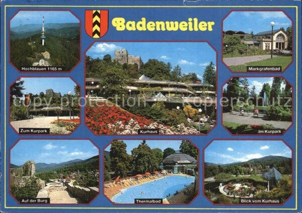 Badenweiler Hochblauen Markgrafenbad Kurpark Kurhau