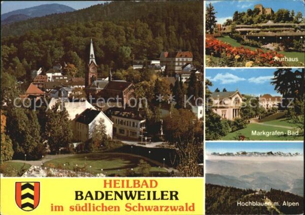 Badenweiler Ortsblick Kurhaus Markgrafen Bad Hochbl