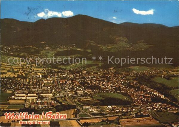 Muellheim Baden Fliegeraufnahme