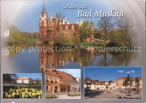 Bad Muskau Oberlausitz Schloss Park Marktplatz