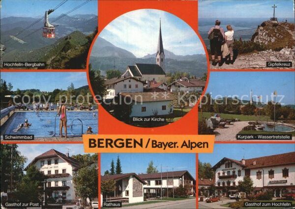 Bergen Chiemgau Hochfelln Bergbahn Kirche Gipfelkreuz S