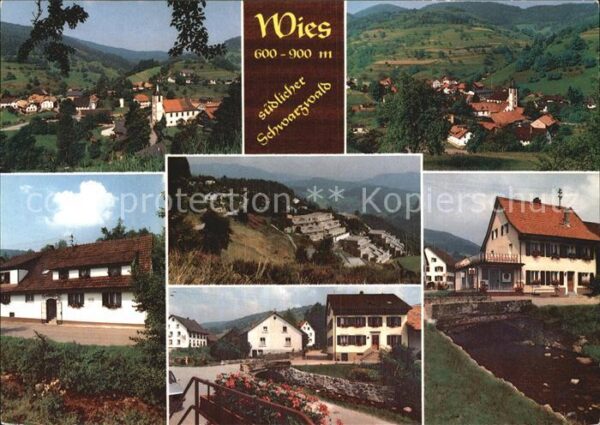 Wies Wiesental Panorama Gasthaus Krone Bauernhof Wiese