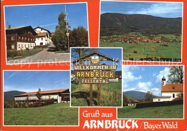 Arnbruck Dorfpartie Panorama Hallenbad Kirche