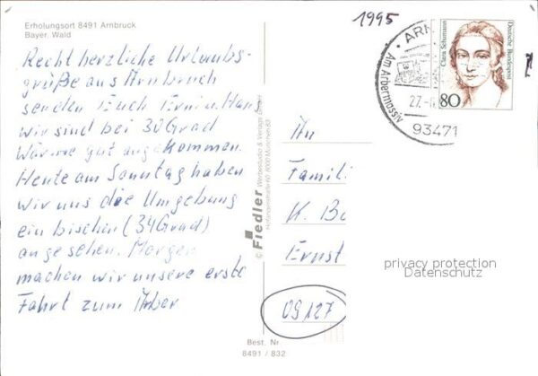 Arnbruck Dorfpartie Panorama Hallenbad Kirche – Bild 2